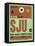 SJU San Juan Luggage Tag I-NaxArt-Framed Stretched Canvas