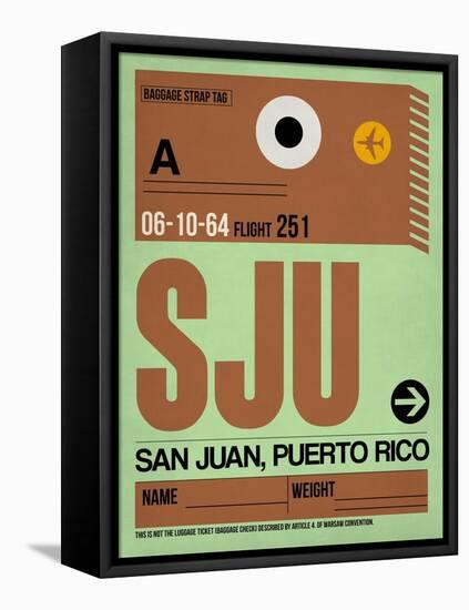 SJU San Juan Luggage Tag I-NaxArt-Framed Stretched Canvas