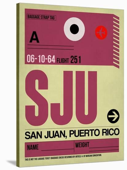 SJU San Juan Luggage Tag II-NaxArt-Stretched Canvas