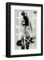 Sk8er Gurl-Loui Jover-Framed Art Print