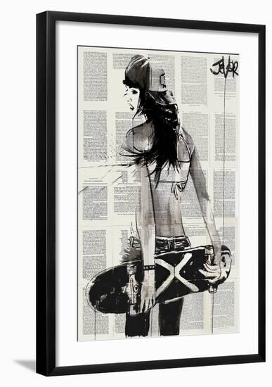 Sk8er Gurl-Loui Jover-Framed Art Print