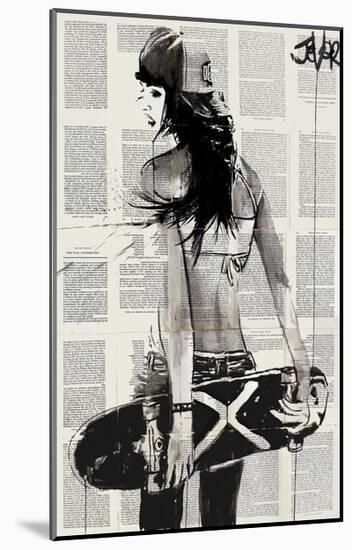 Sk8er Gurl-Loui Jover-Mounted Giclee Print