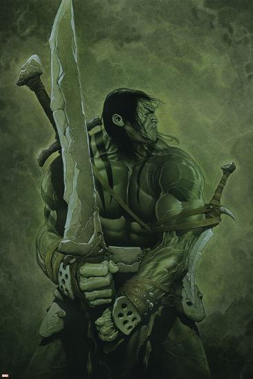 Skaar: Son of Hulk No.11 Cover: Skaar-Travis Charest-Lamina Framed Poster