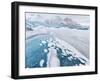 Skaftafelljokull Glacier in Vatnajokull During Winter-Martin Zwick-Framed Photographic Print