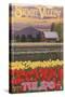 Skagit Valley Tulips-Lantern Press-Stretched Canvas