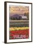 Skagit Valley Tulips-Lantern Press-Framed Art Print