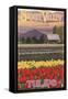 Skagit Valley Tulips-Lantern Press-Framed Stretched Canvas