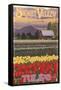 Skagit Valley Tulips-Lantern Press-Framed Stretched Canvas