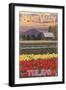 Skagit Valley Tulips-Lantern Press-Framed Art Print