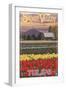 Skagit Valley Tulips-Lantern Press-Framed Art Print