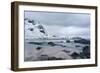 Skagsanden Beach in the Lofoten Islands, Norway in the Winter on a Cloudy Day-Felix Lipov-Framed Photographic Print