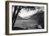 Skagway, Alaska Harbor with Fishing Boat Photograph - Skagway, AK-Lantern Press-Framed Art Print