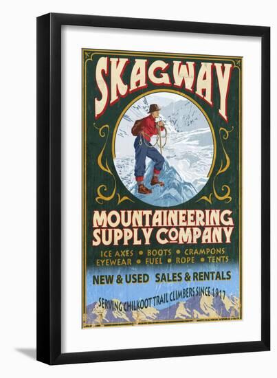 Skagway, Alaska - Mountaineering Chilkoot Trail-Lantern Press-Framed Art Print