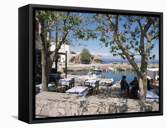 Skala Sikimmia Harbour, Lesbos, Greece-Roy Rainford-Framed Stretched Canvas