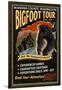 Skamania County, Washington - Bigfoot Tours - Vintage Sign-Lantern Press-Framed Art Print