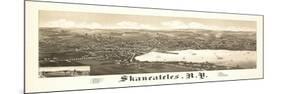 Skaneateles, New York - Panoramic Map-Lantern Press-Mounted Art Print