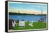 Skaneateles, New York - View of the Lake-Lantern Press-Framed Stretched Canvas