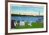 Skaneateles, New York - View of the Lake-Lantern Press-Framed Art Print