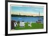 Skaneateles, New York - View of the Lake-Lantern Press-Framed Art Print