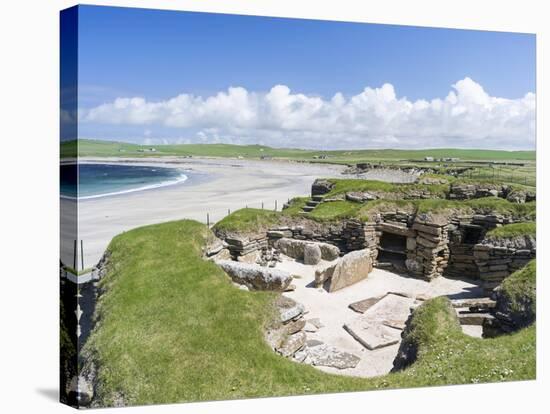 Skara Brae is a Neolithic village. Orkney islands, Scotland.-Martin Zwick-Stretched Canvas