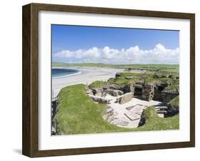 Skara Brae is a Neolithic village. Orkney islands, Scotland.-Martin Zwick-Framed Premium Photographic Print