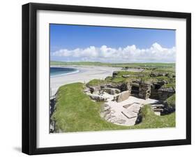 Skara Brae is a Neolithic village. Orkney islands, Scotland.-Martin Zwick-Framed Premium Photographic Print