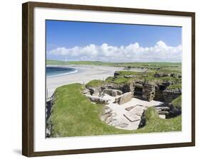 Skara Brae is a Neolithic village. Orkney islands, Scotland.-Martin Zwick-Framed Photographic Print