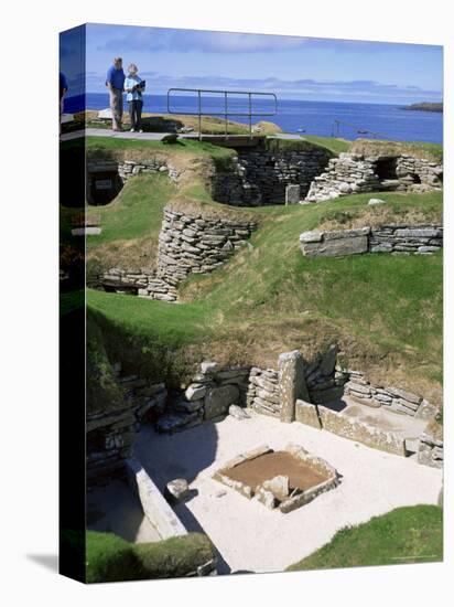 Skara Brae, Mainland, Orkneys, Scotland, United Kingdom-David Lomax-Stretched Canvas