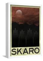 Skaro Retro Travel Poster-null-Framed Poster