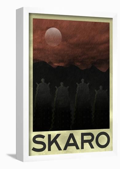 Skaro Retro Travel Poster-null-Framed Poster