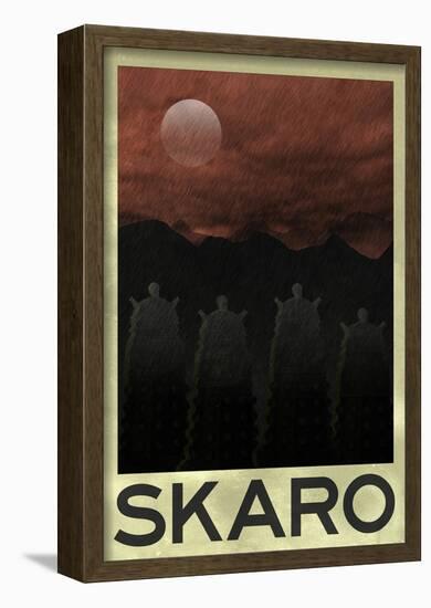 Skaro Retro Travel Poster-null-Framed Poster