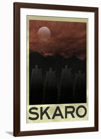 Skaro Retro Travel-null-Framed Art Print