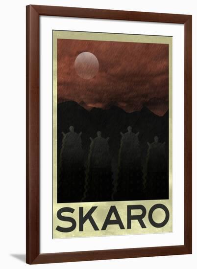 Skaro Retro Travel-null-Framed Art Print