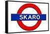 Skaro Subway Sign Travel Poster-null-Framed Stretched Canvas