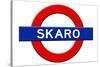 Skaro Subway Sign Travel Poster-null-Stretched Canvas