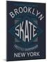 Skate Board Typography, T-Shirt Graphics, Vectors-braingraph-Mounted Art Print