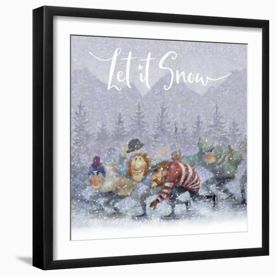 Skate Party 7c-Margaret Wilson-Framed Giclee Print