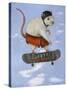 Skate Rat Pro-Leah Saulnier-Stretched Canvas