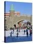 Skate Ring at the Entrance to the Old Town, Quebec City (UNESCO World Heritage Site), Canada-Keren Su-Stretched Canvas