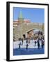 Skate Ring at the Entrance to the Old Town, Quebec City (UNESCO World Heritage Site), Canada-Keren Su-Framed Premium Photographic Print