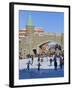 Skate Ring at the Entrance to the Old Town, Quebec City (UNESCO World Heritage Site), Canada-Keren Su-Framed Photographic Print