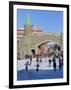 Skate Ring at the Entrance to the Old Town, Quebec City (UNESCO World Heritage Site), Canada-Keren Su-Framed Photographic Print