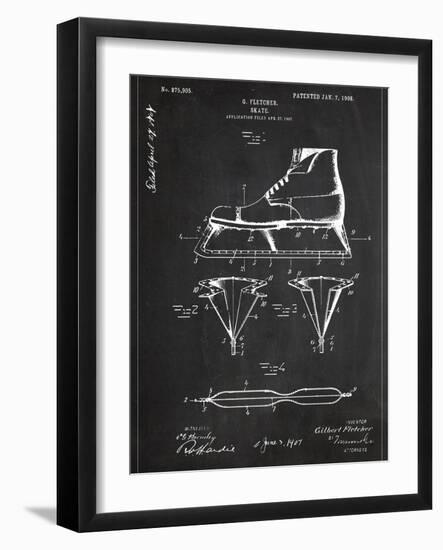 Skate-Patent-Framed Art Print