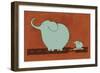 Skateboard Elephant-Carla Martell-Framed Giclee Print