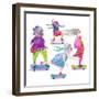 Skateboard Grandmas-Kerstin Stock-Framed Art Print