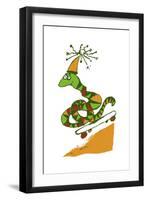 Skateboard Snake-Carla Martell-Framed Giclee Print