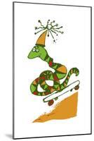 Skateboard Snake-Carla Martell-Mounted Giclee Print