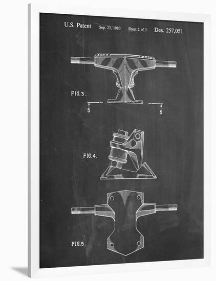 Skateboard Trucks Patent-null-Framed Art Print