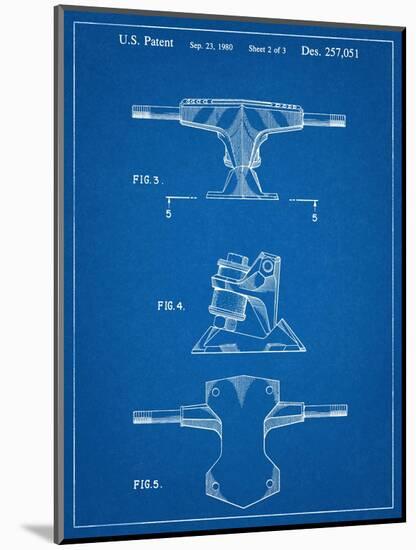 Skateboard Trucks Patent-null-Mounted Art Print