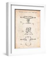 Skateboard Trucks Patent-Cole Borders-Framed Art Print